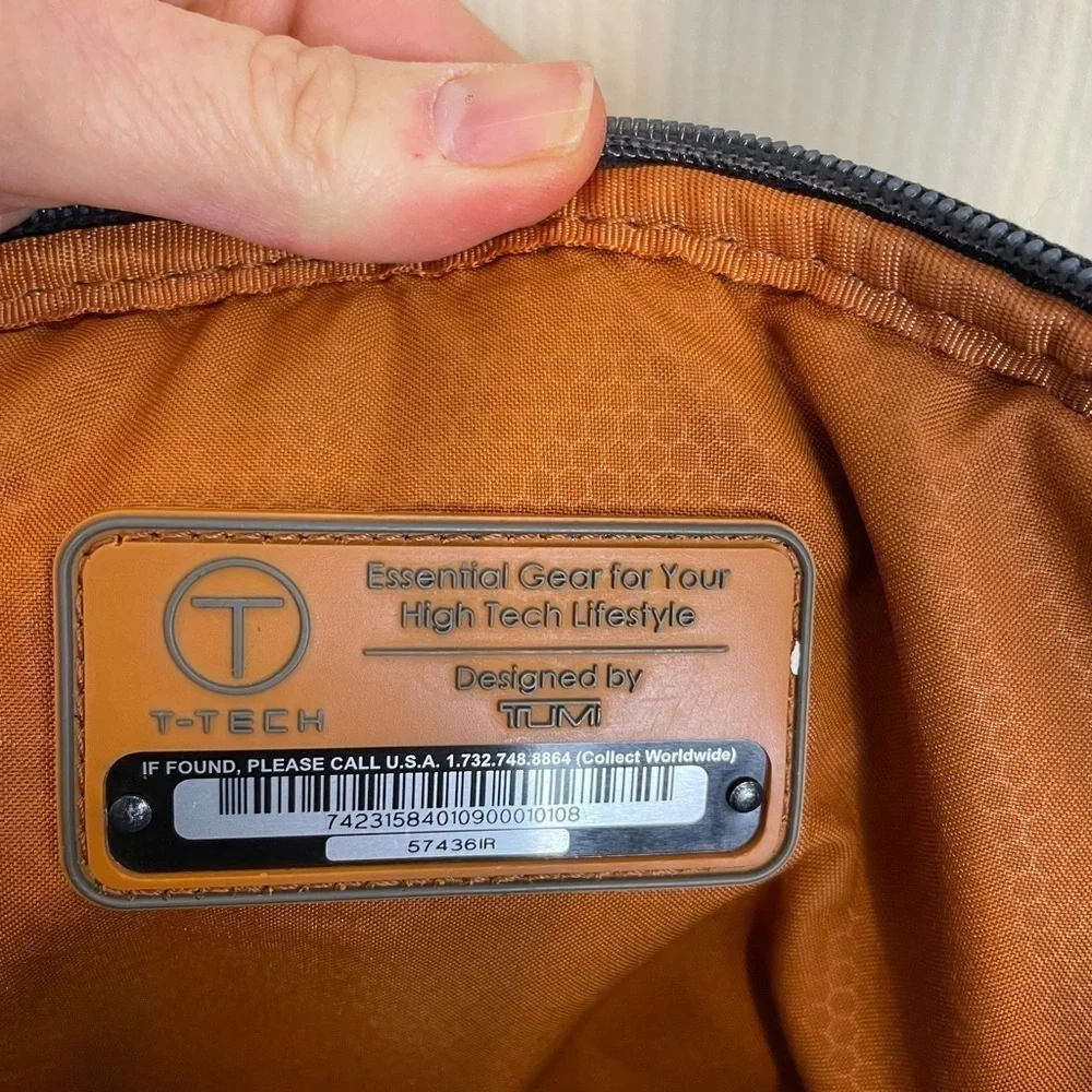 Tumi T-tech Gray Messenger Crossbody Shoulder Bag